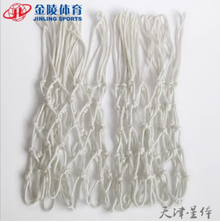 金陵籃球網(wǎng)比賽型籃球網(wǎng)高檔白色12扣標準籃網(wǎng)（比賽款）